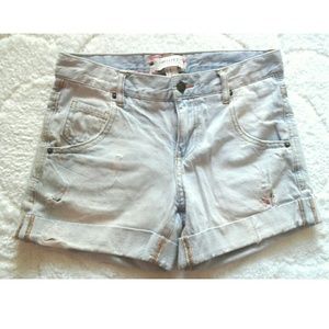 Light Distressed Shorts